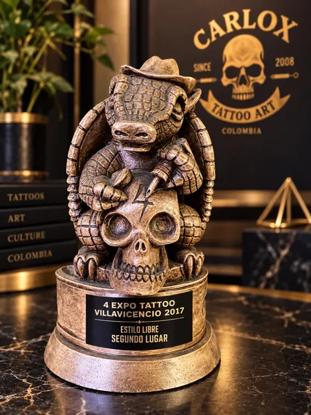 Trophy: Freestyle, 2nd Place — 4th Tattoo Expo, Villavicencio, Colombia 2017